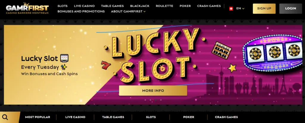 Moderne Casino-Atmosphäre – aktuelle Promotionen und Navigation zu den Spielkategorien